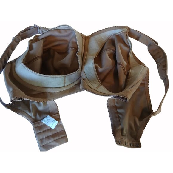 Elila Womens Bra Beige Jacquard Softcup 38H 38 H 1305 Full Coverage - Picture 11 of 13